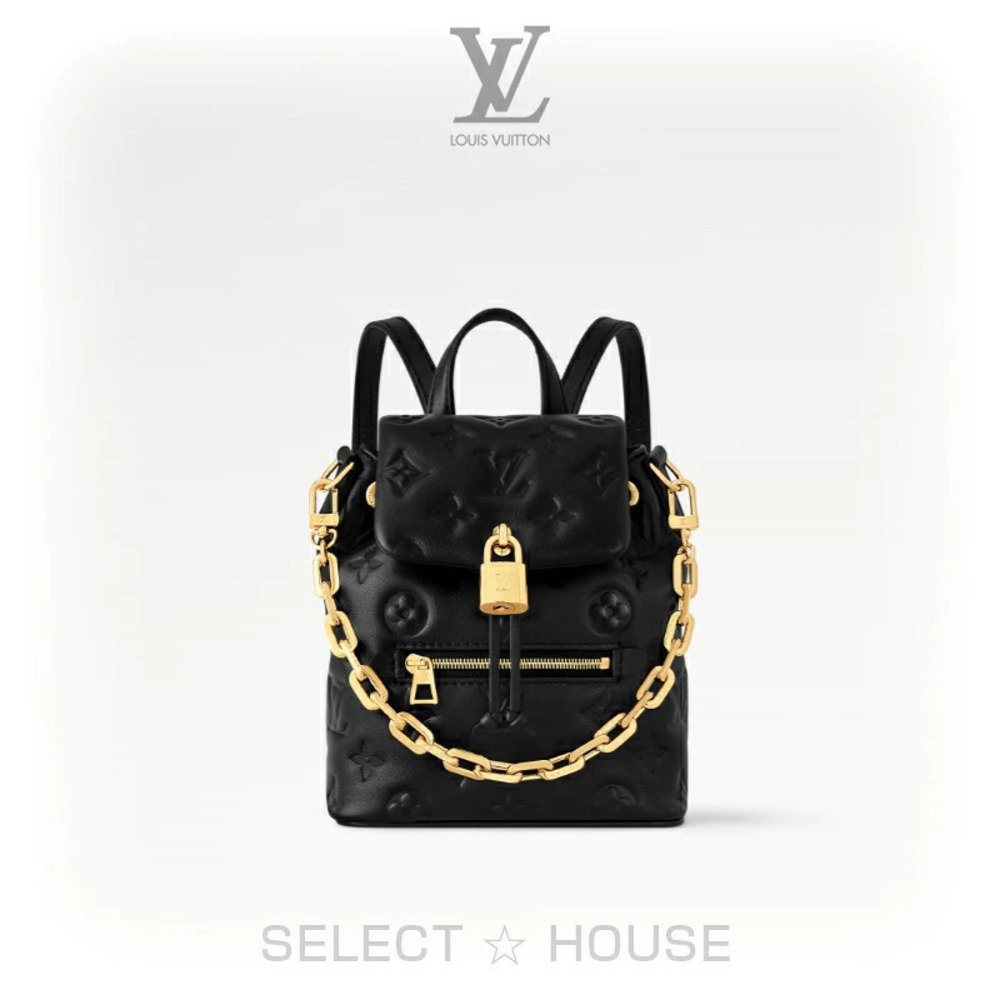 Louis Vuitton Coussin Leather Backpack Black